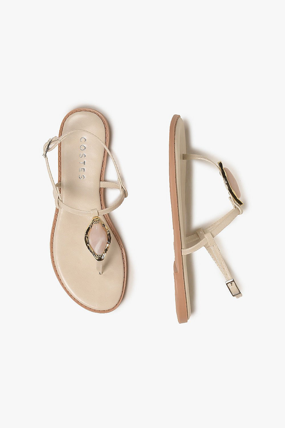 Rasteira Feminina Costes Phelicia Off White 4