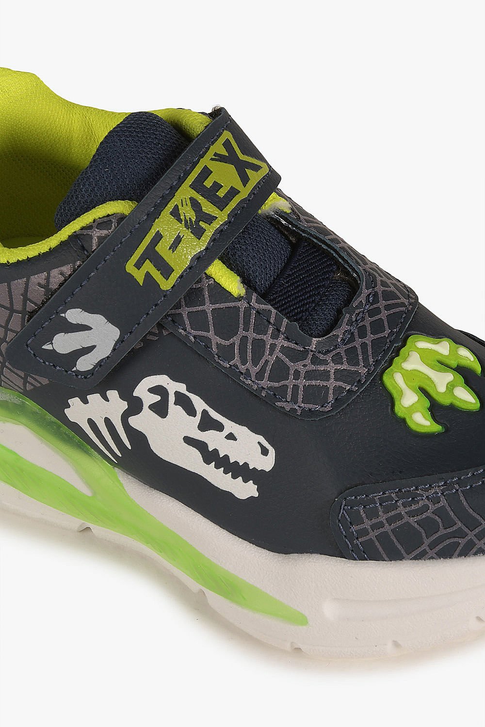 Tênis Infantil Mini Pé Led T-Rex Preto 2