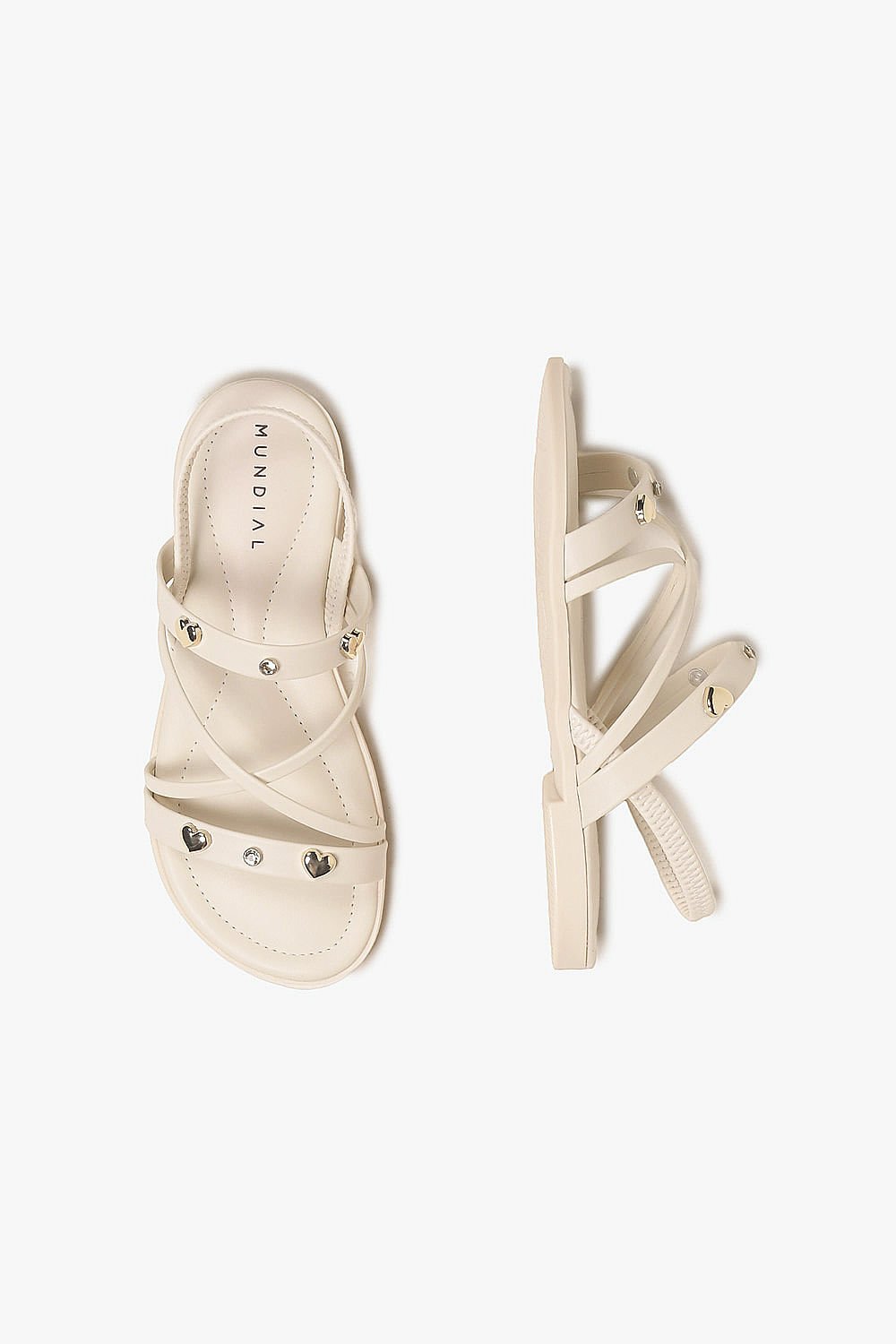 Sandália Infantil Pé com Pé Fadinha Off White 3