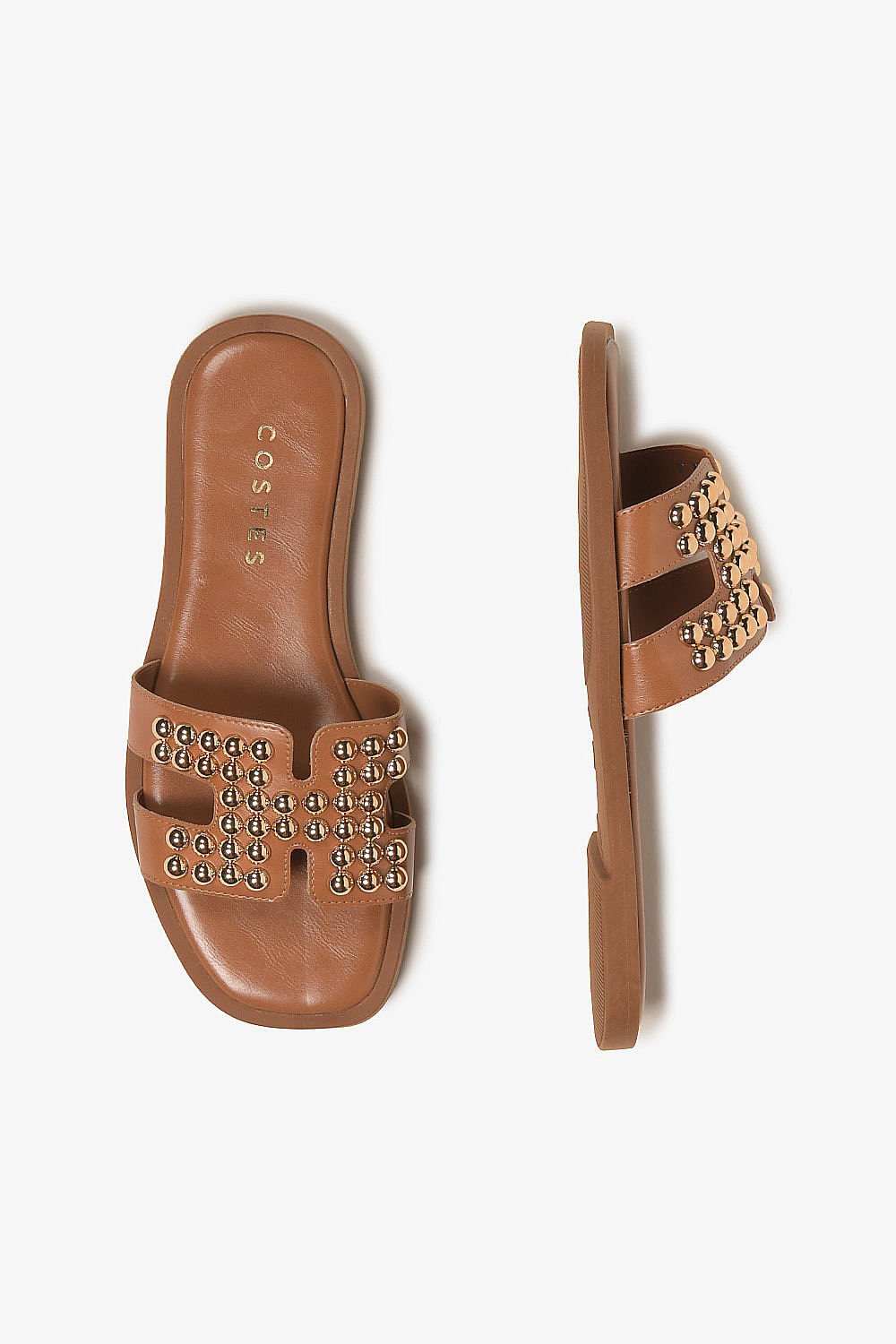 Rasteira Feminina Costes Heloise Marrom 3