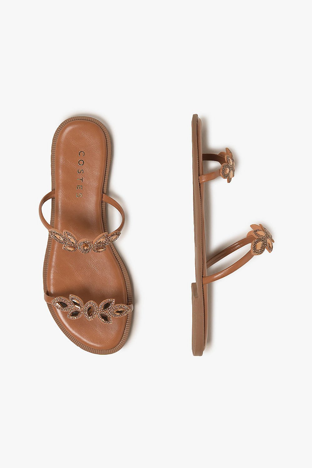 Rasteira Feminina Costes Shelley Marrom 3