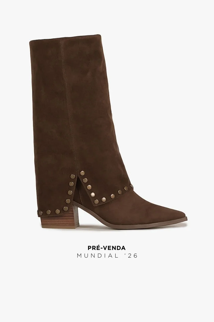 BOTA FEMININA CANO MÉDIO MUNDIAL ANASTASIA | PRÉ-VENDA ENVIO 04/03