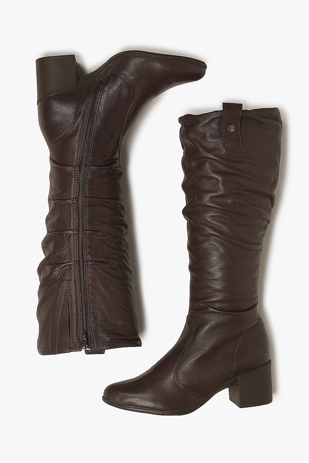 Bota Feminina Cano Longo Bottero Kimberli Marrom 3