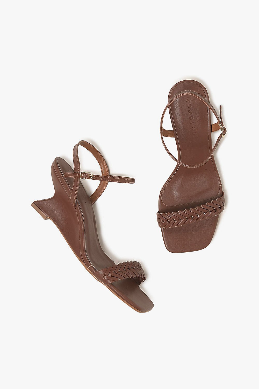 Sandália Feminina Anabela Mundial Gia Chocolate 3