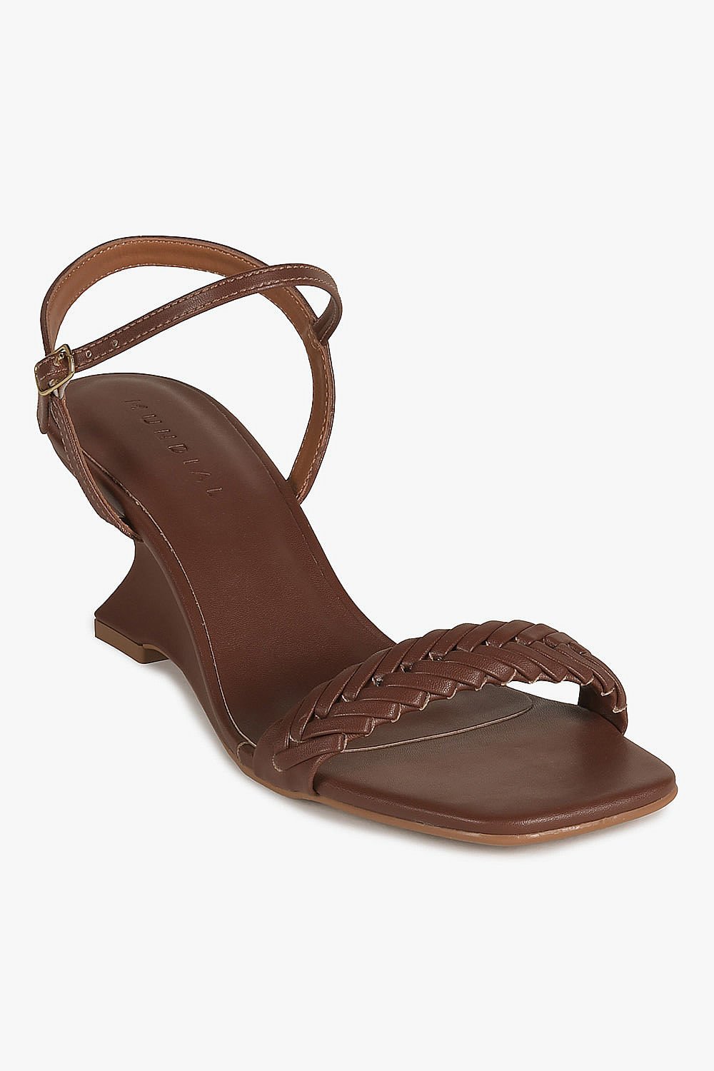 Sandália Feminina Anabela Mundial Gia Chocolate 4