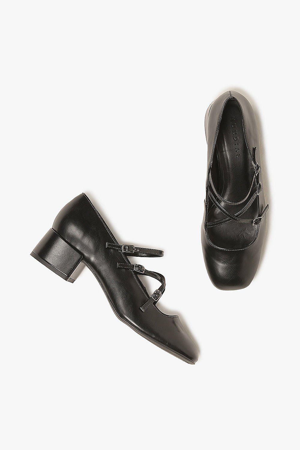 Sapato Feminino De Boneca Mundial Kiara Preto 3