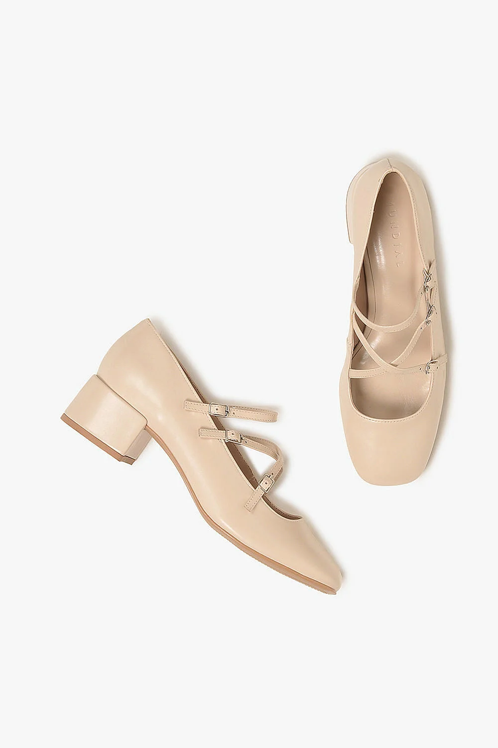 Sapato Feminino De Boneca Mundial Kiara Bege 3