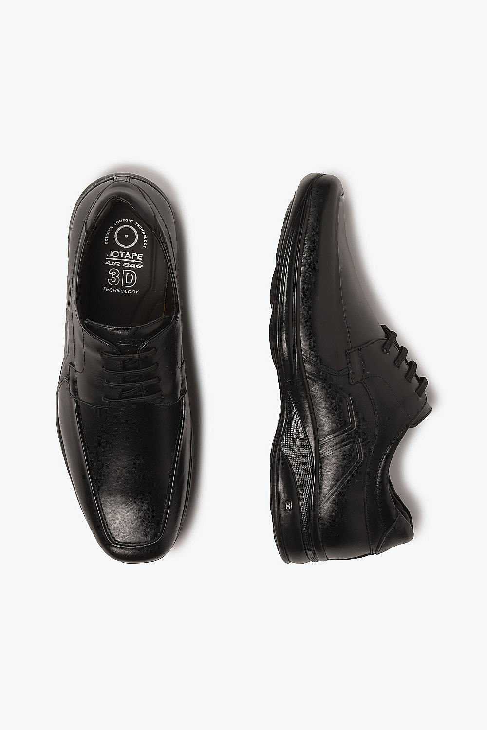 Sapato Social Masculino 3D Double Air Jota Pe Preto 4