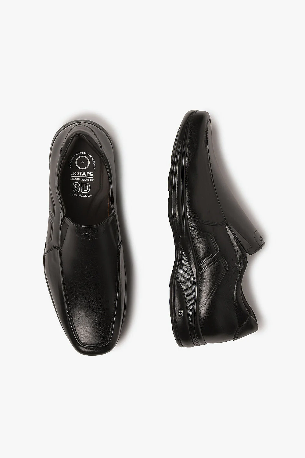 Sapato Social Masculino 3D Double Air Jota Pe Preto 4