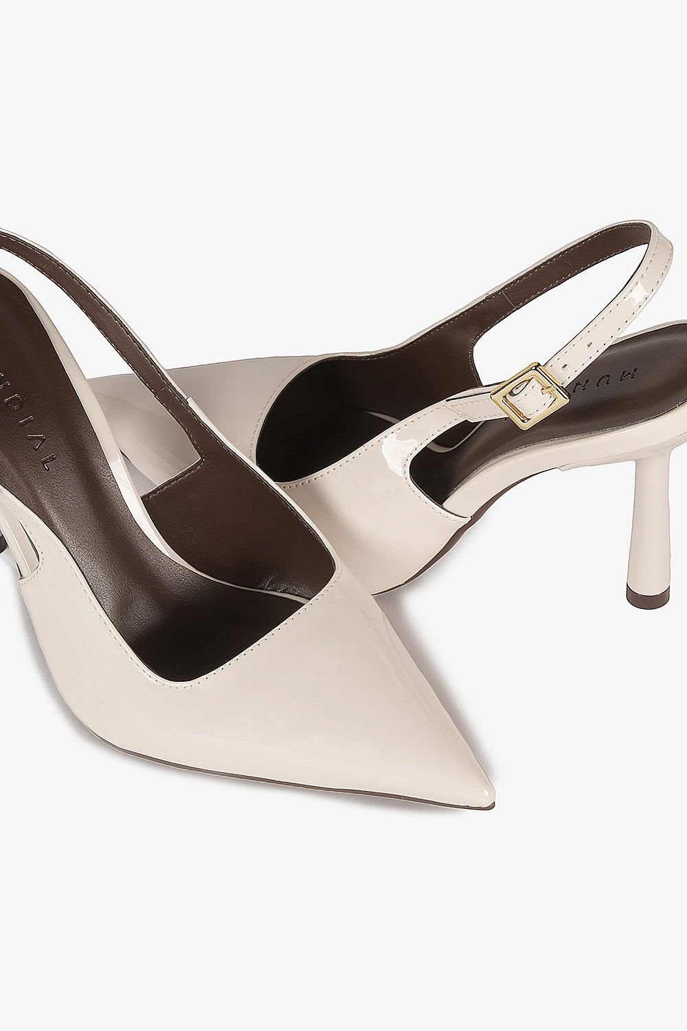 Scarpin Feminino Slingback Mundial Kyara Off White 2