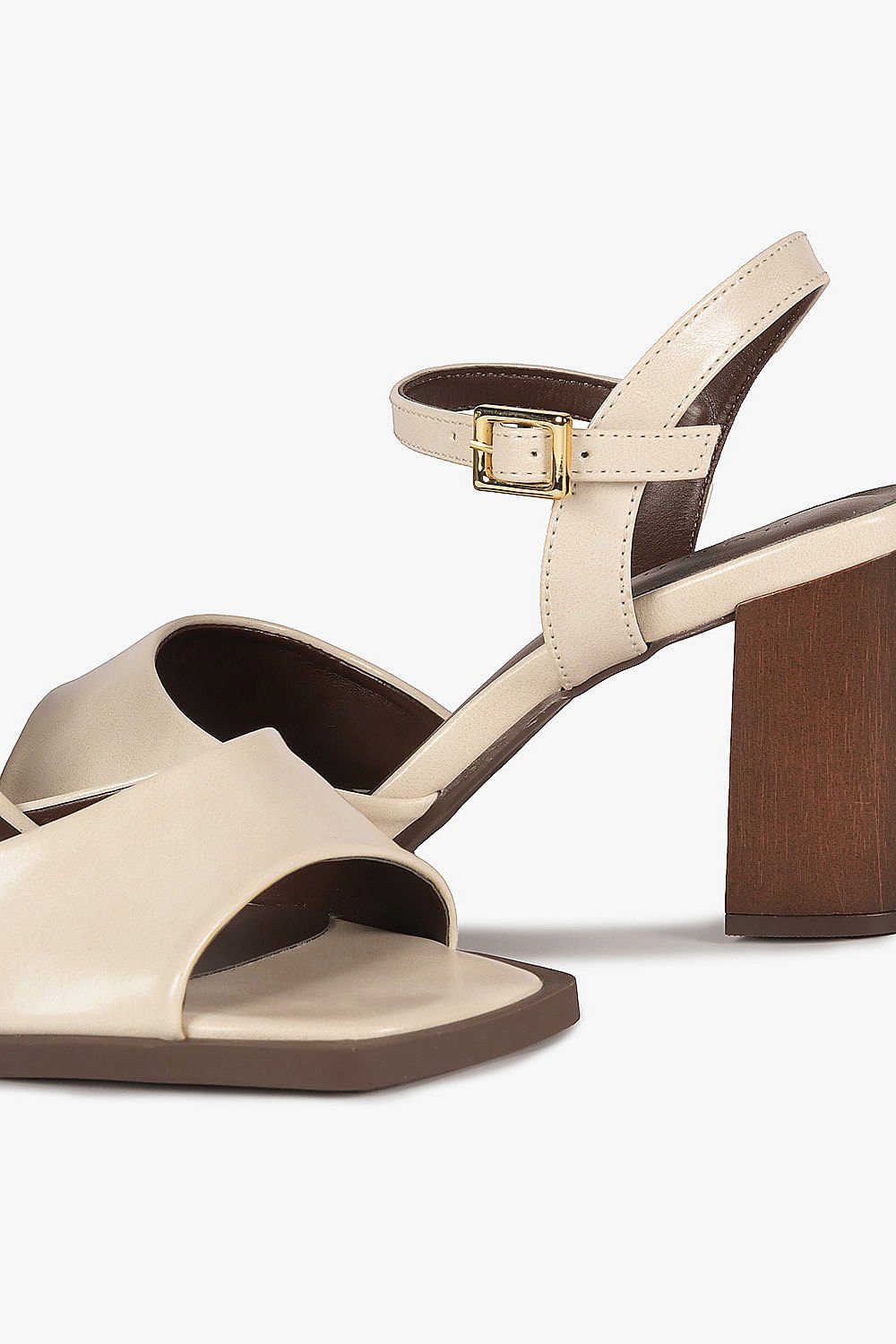 Sandália Feminina Salto Alto Mundial Juliette Off White 2