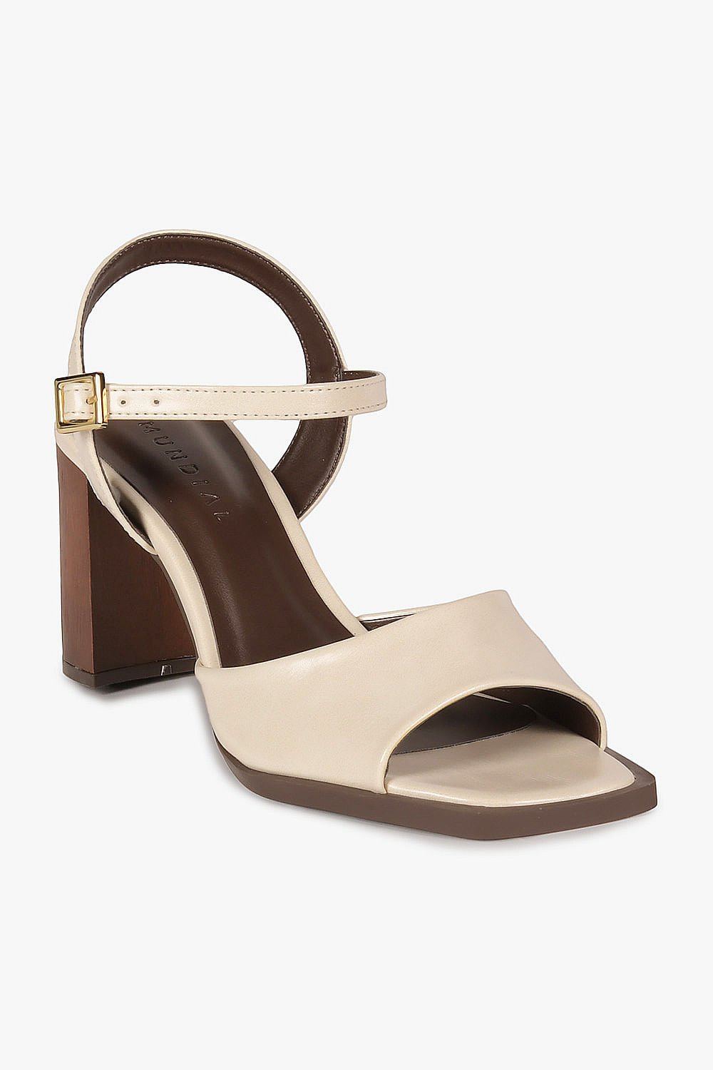 Sandália Feminina Salto Alto Mundial Juliette Off White 4