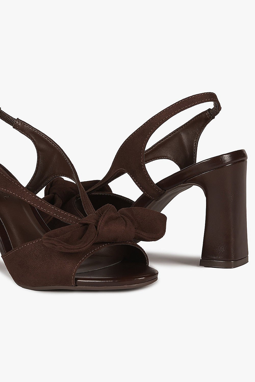 Sandália Feminina Salto Alto Mundial Liliane Café 2