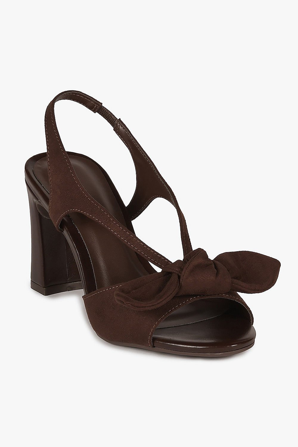 Sandália Feminina Salto Alto Mundial Liliane Café 4