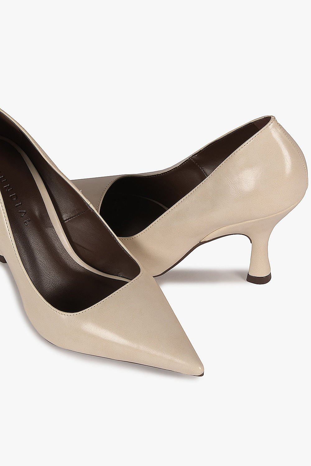 Scarpin Feminino Salto Alto Mundial Esthela Off White 2