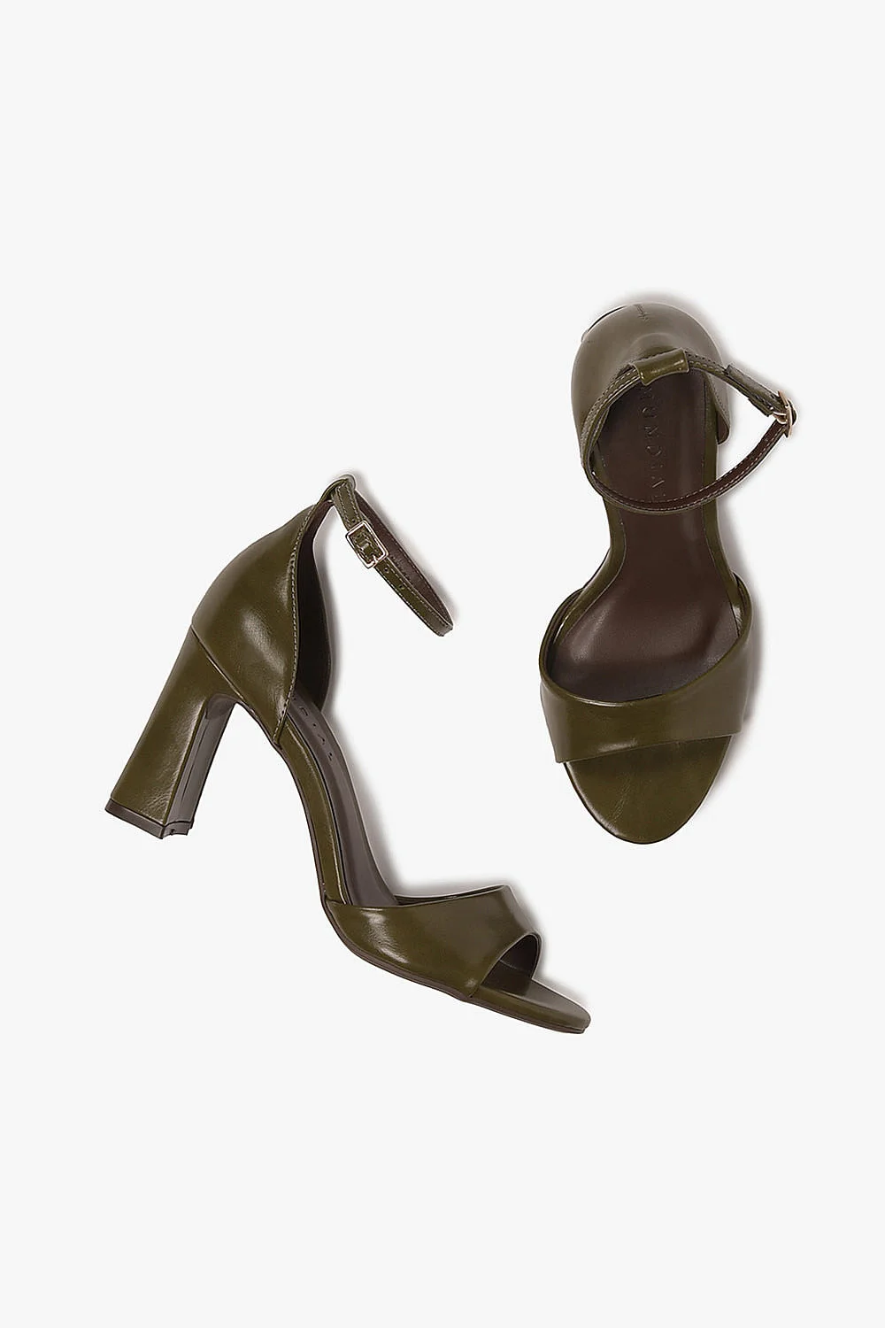 Sandália Feminina Salto Alto Mundial Constantina Verde 3