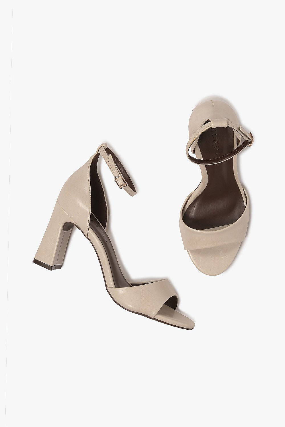 Sandália Feminina Salto Alto Mundial Constantina Off White 3