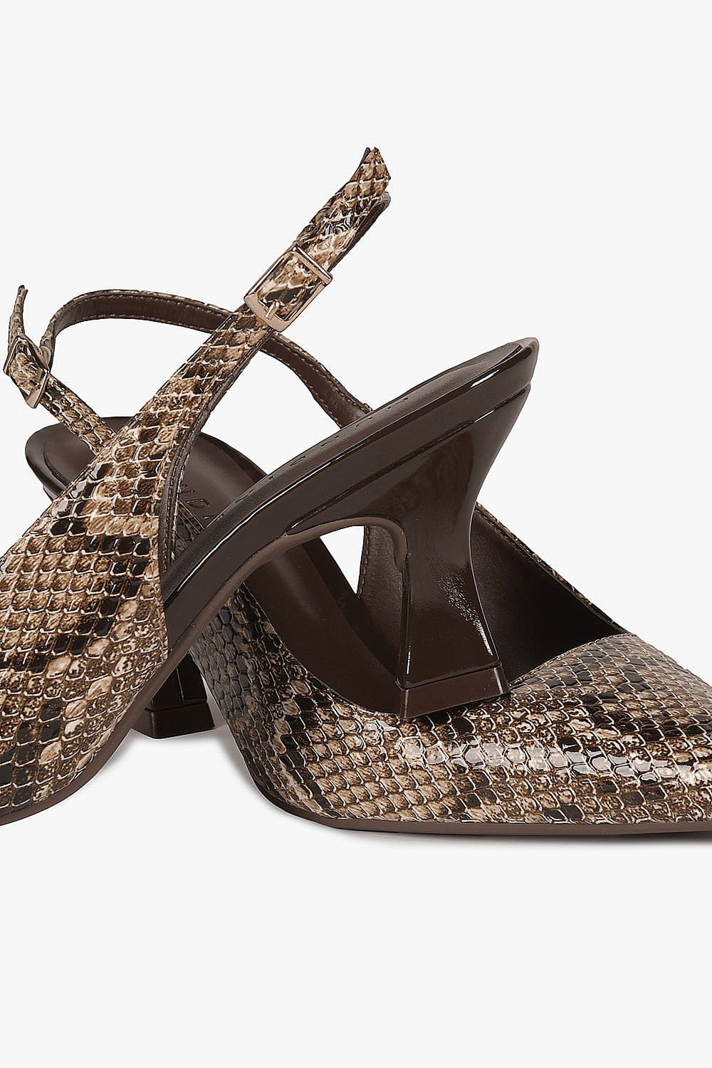 Scarpin Feminino Slingback Mundial Fatima Animal Print 2