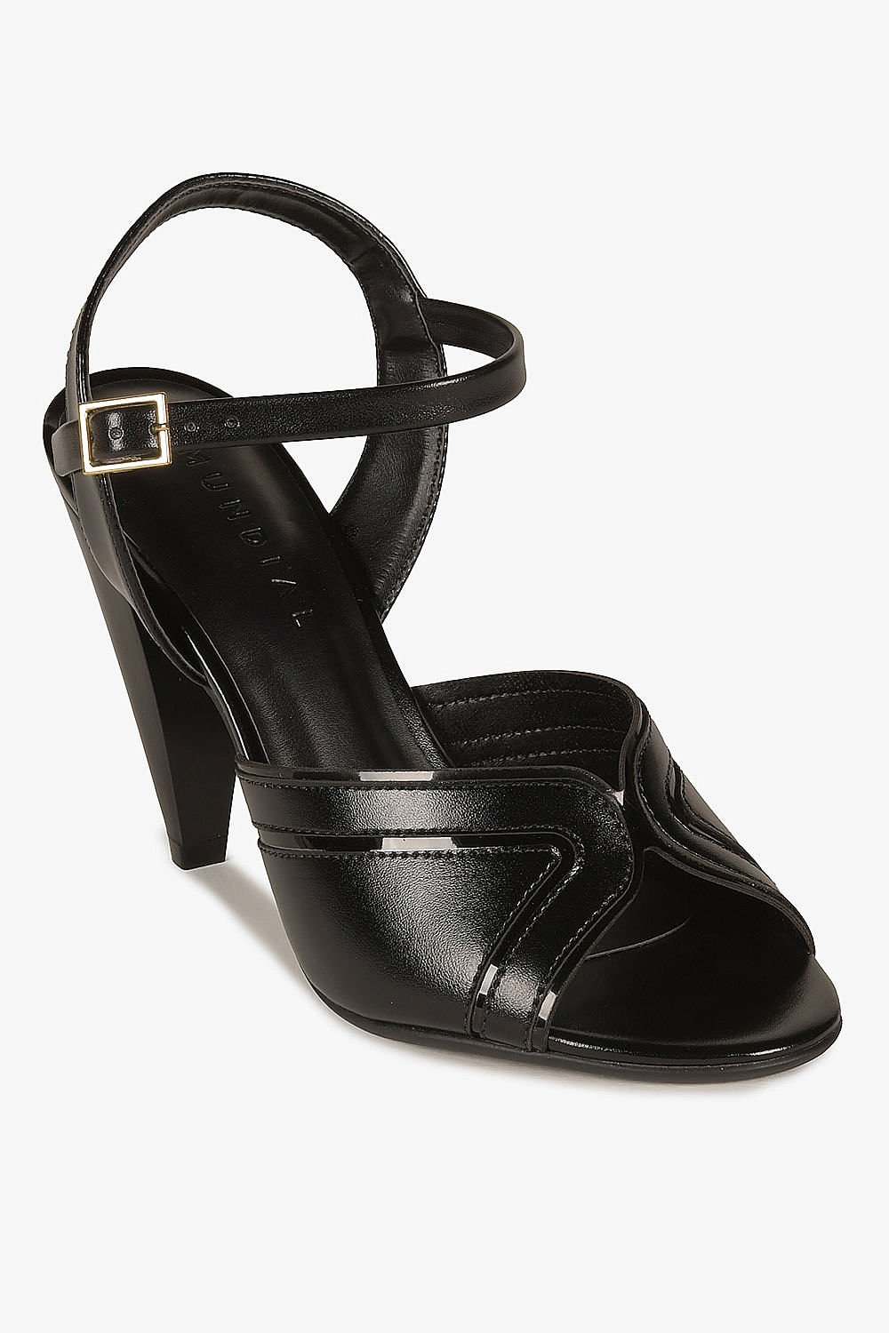 Sandália Feminina Salto Alto Mundial Alba Preto 4