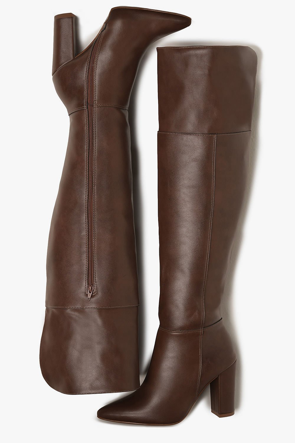 Bota Feminina Over Knee Vizzano Glinda Marrom 3