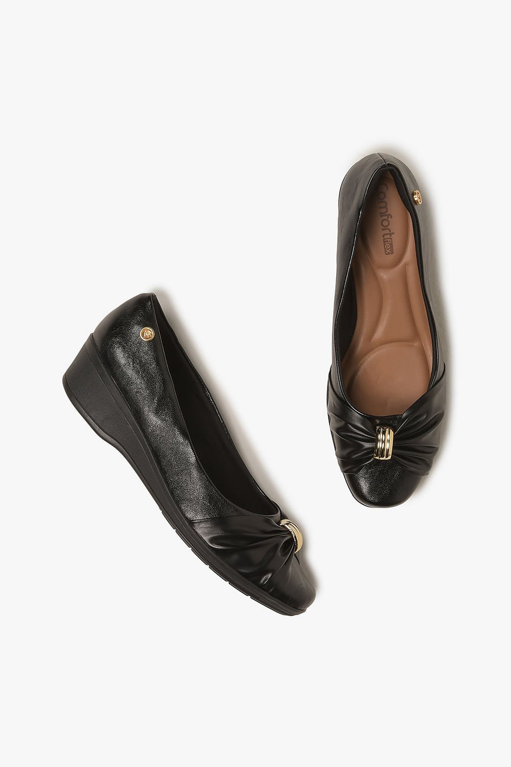 Conforto Feminino Anabela Comfortflex Yvette Preto 3