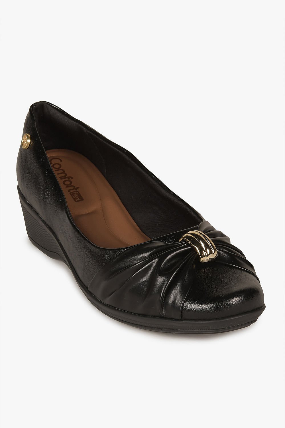 Conforto Feminino Anabela Comfortflex Yvette Preto 4