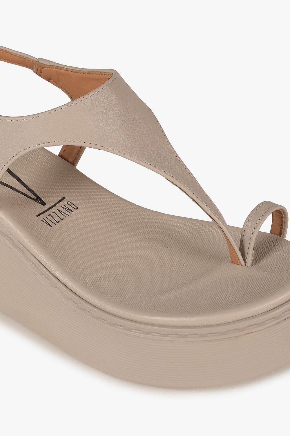 Sandália Feminina Flatform Vizzano Zelia Bege 2