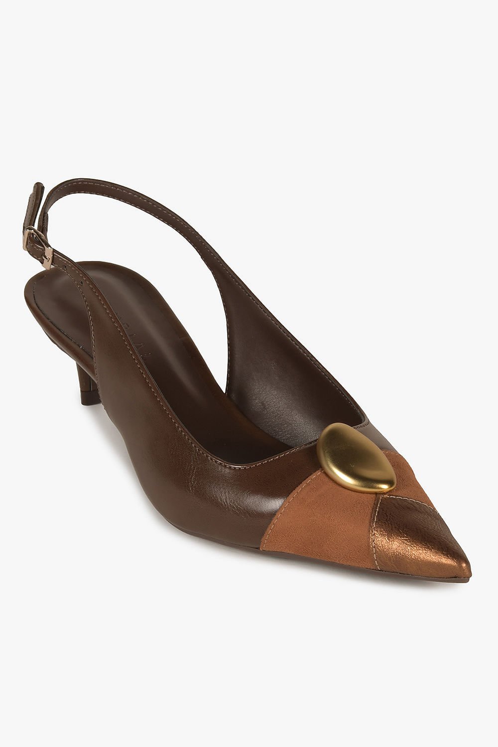 Scarpin Feminino Slingback Mundial Lenore Marrom 4