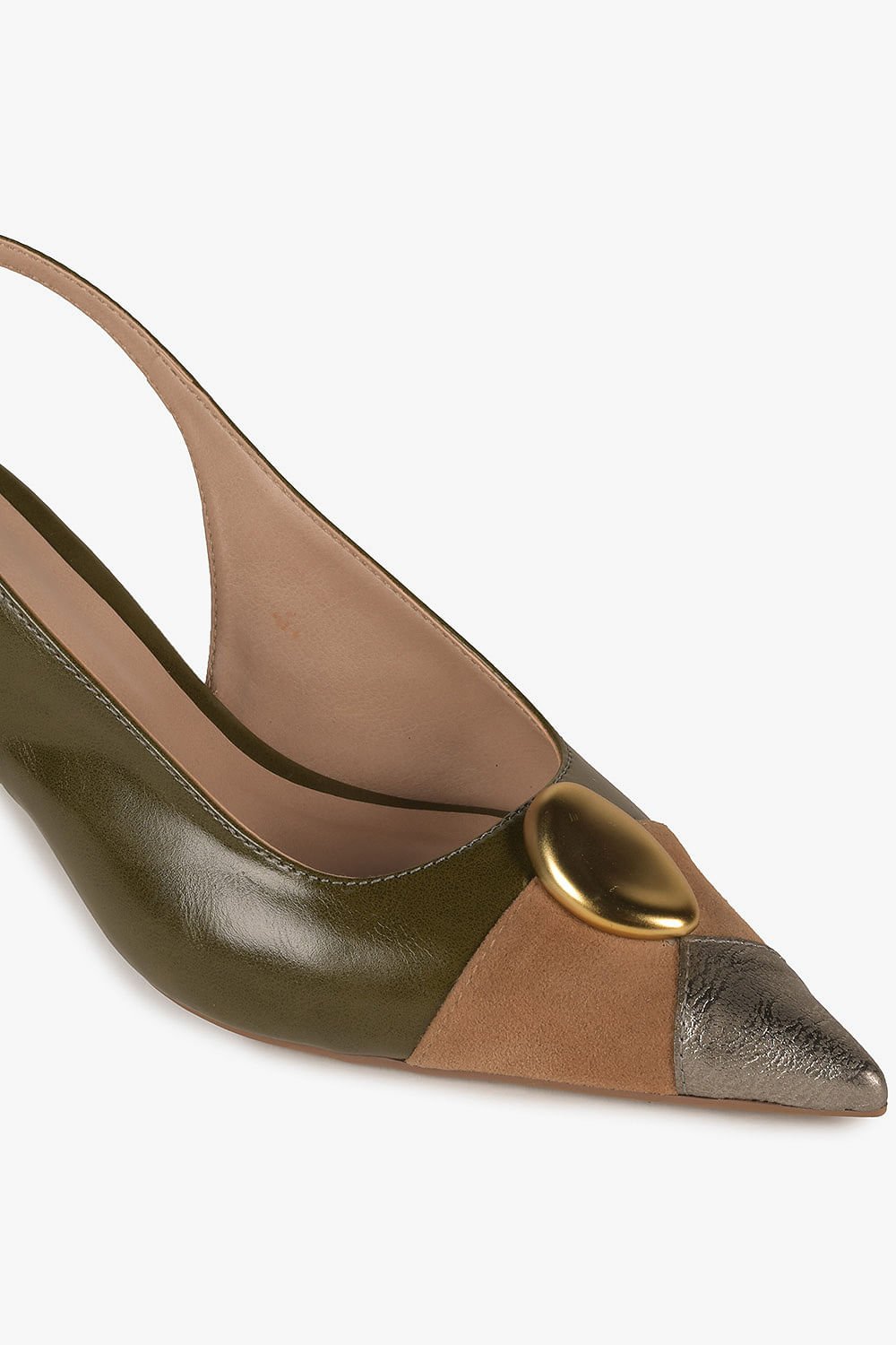 Scarpin Feminino Slingback Mundial Lenore Verde 2