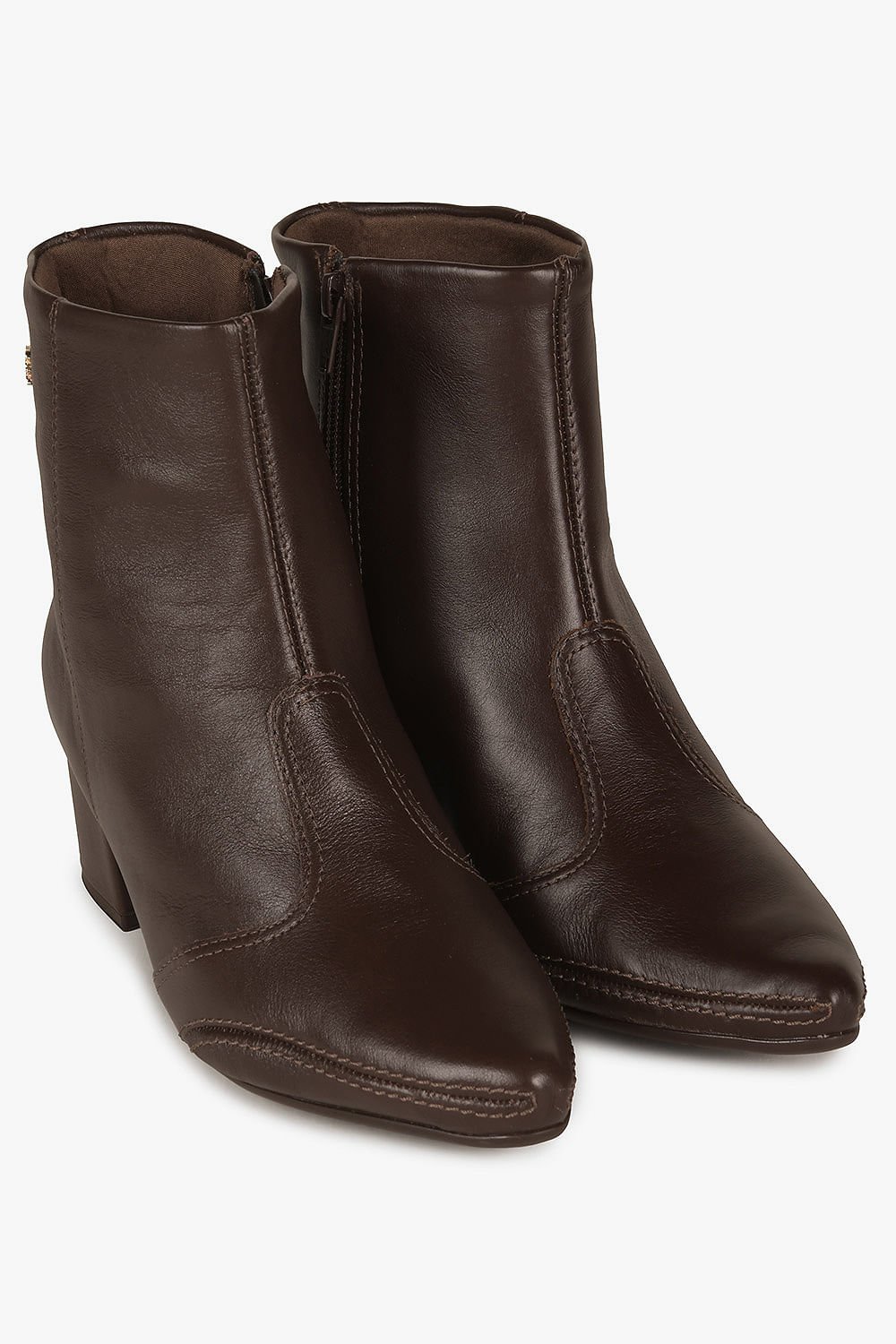 Bota Feminina Cano Curto Ramarim Francesca Marrom 4