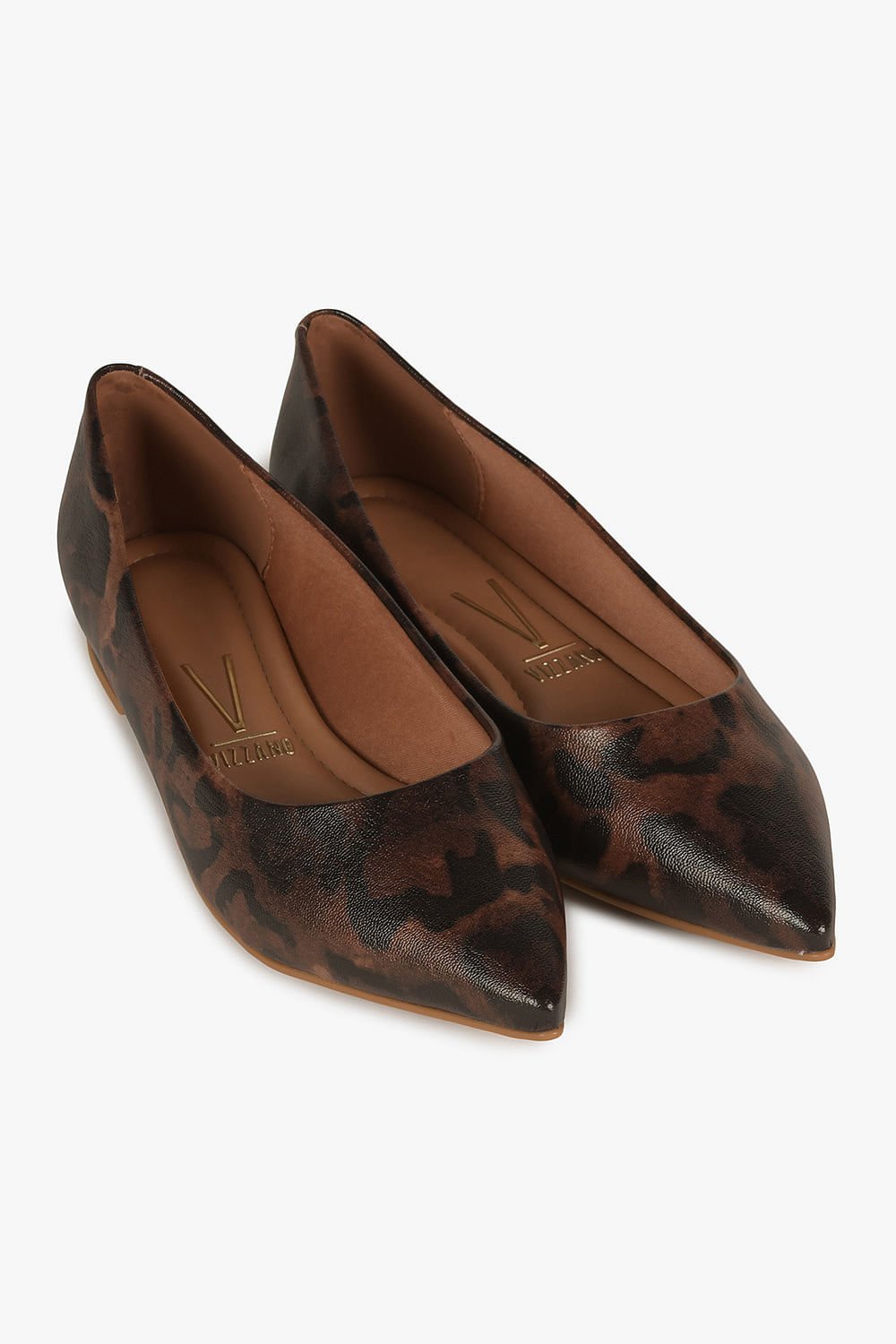 Sapatilha Feminina Bico Fino Vizzano Menah Animal Print 4