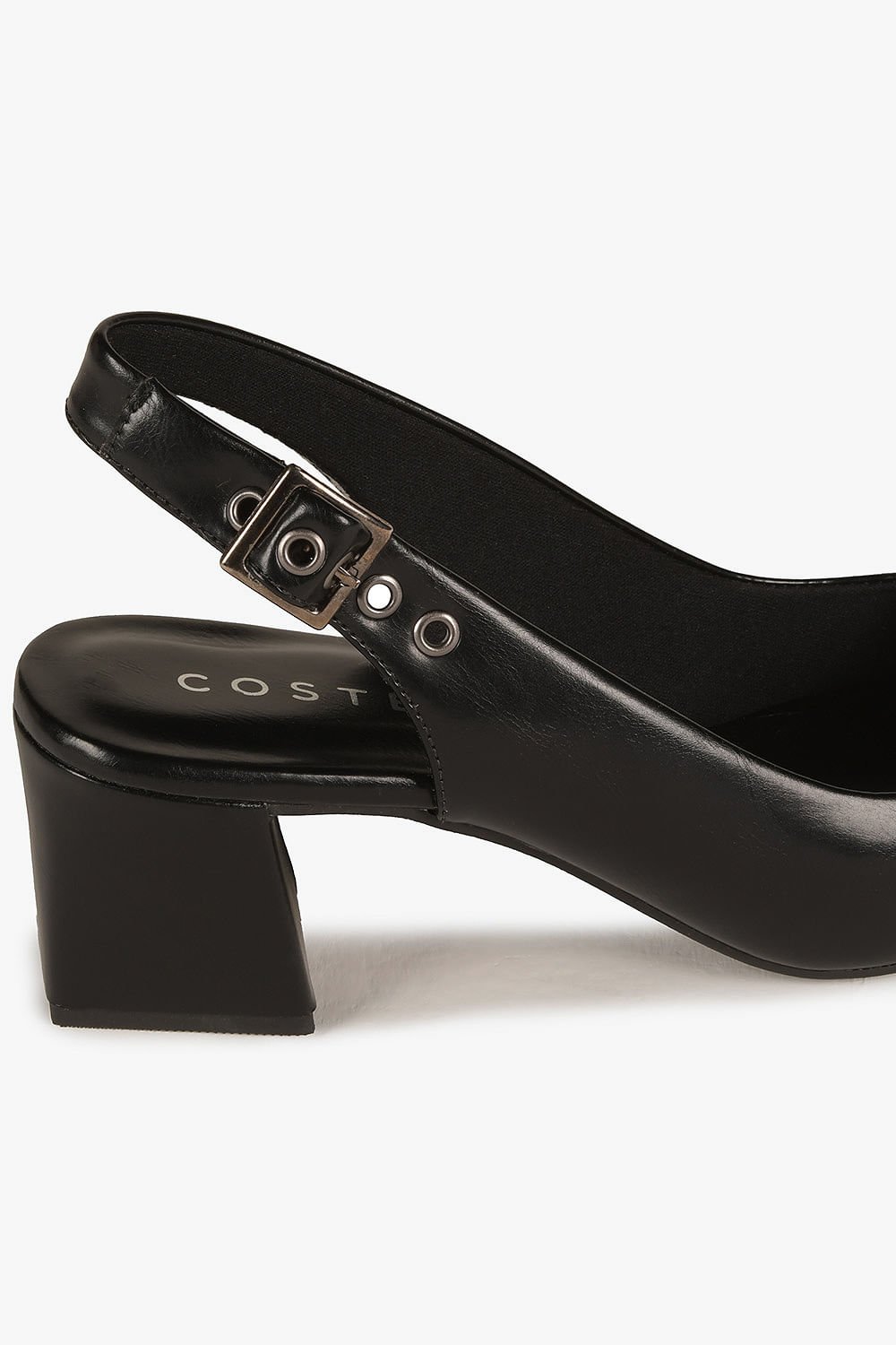 Sapato Feminino Slingback Costes Grizelda Preto 2