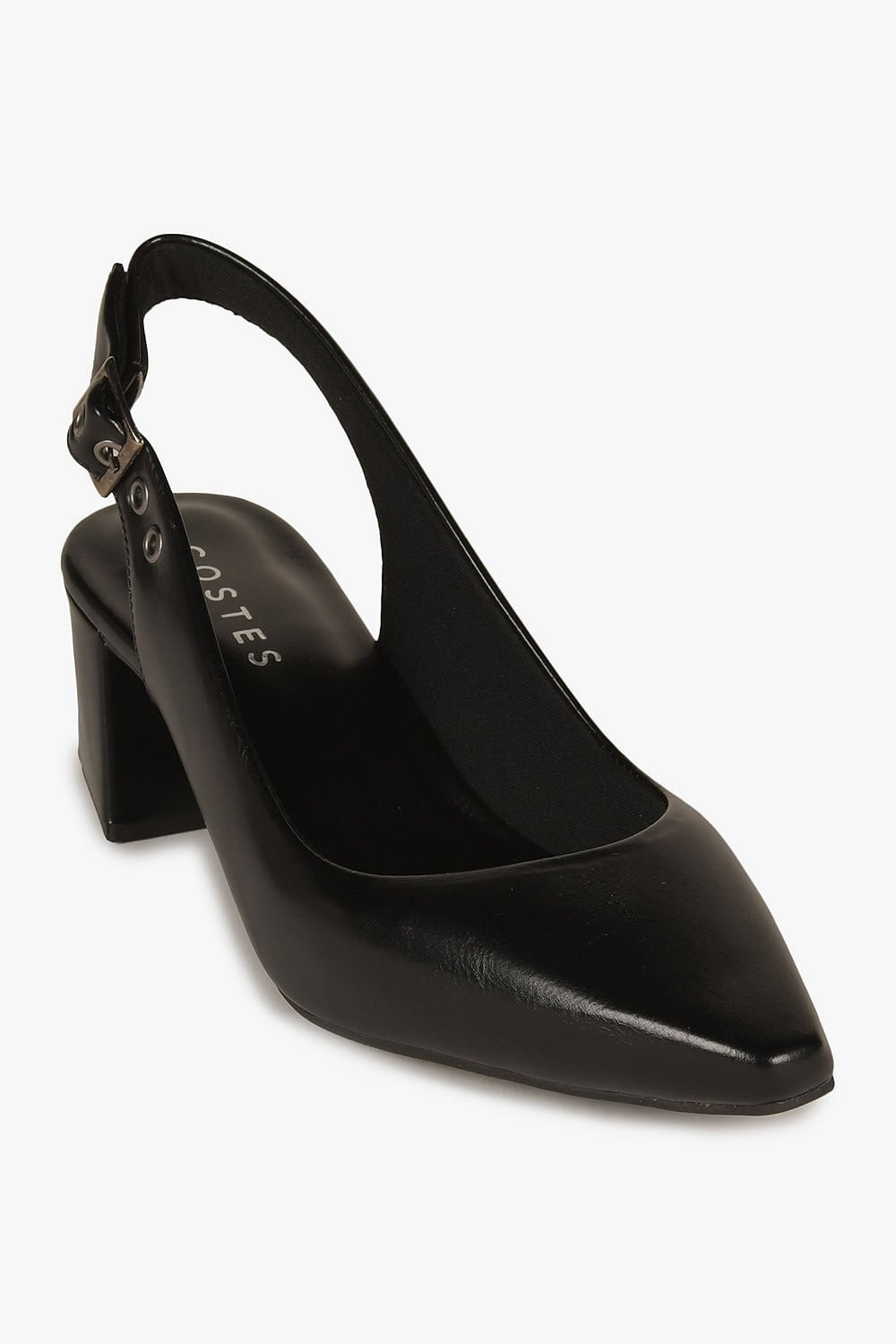 Sapato Feminino Slingback Costes Grizelda Preto 4