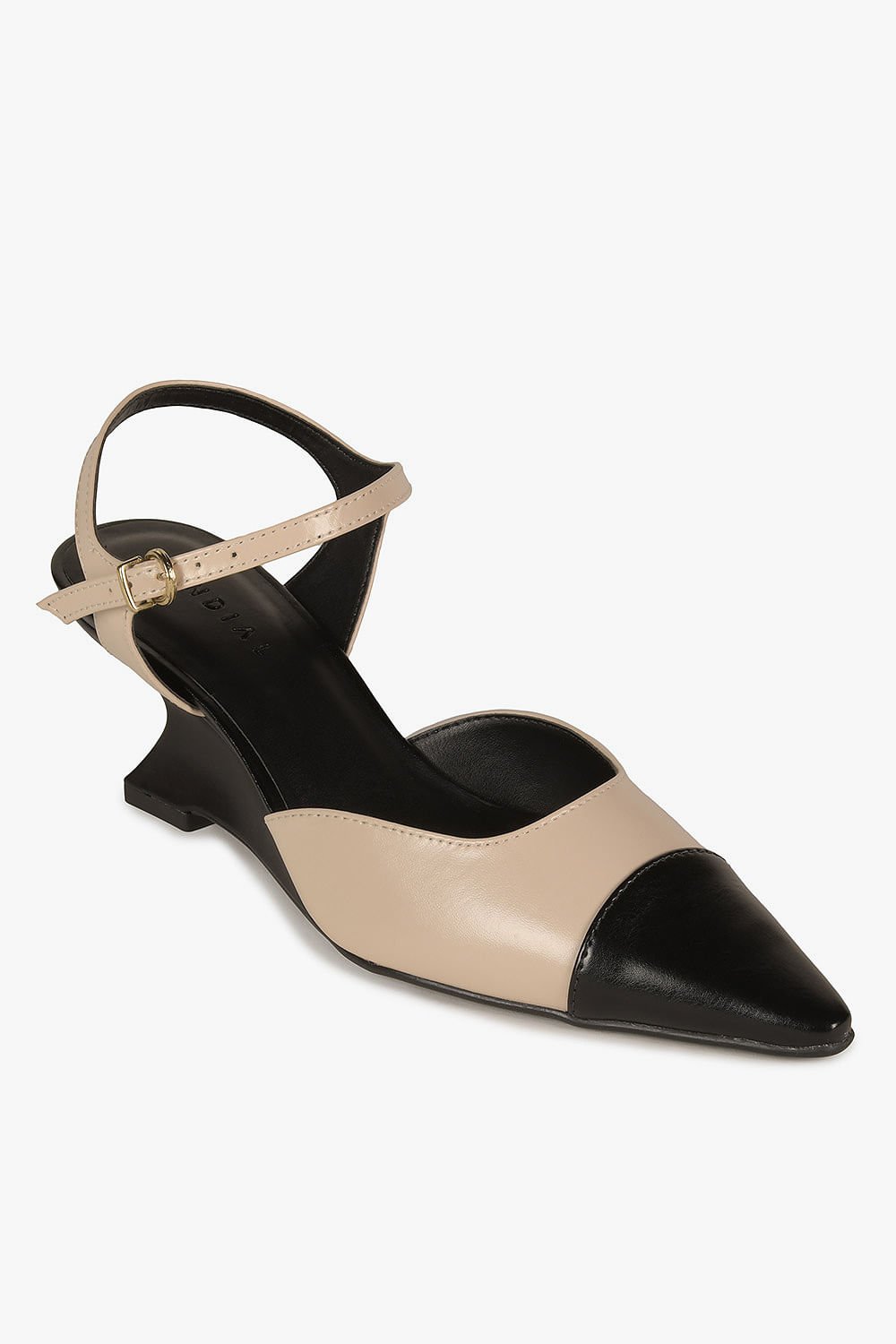 Sapato Feminino Anabela Mundial Samara Preto/Bege 4