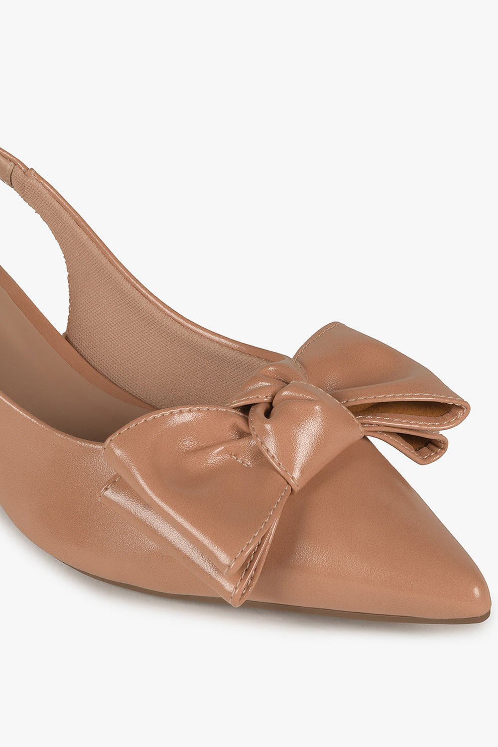 Sapato Feminino Slingback Mundial Olympia Bege 2