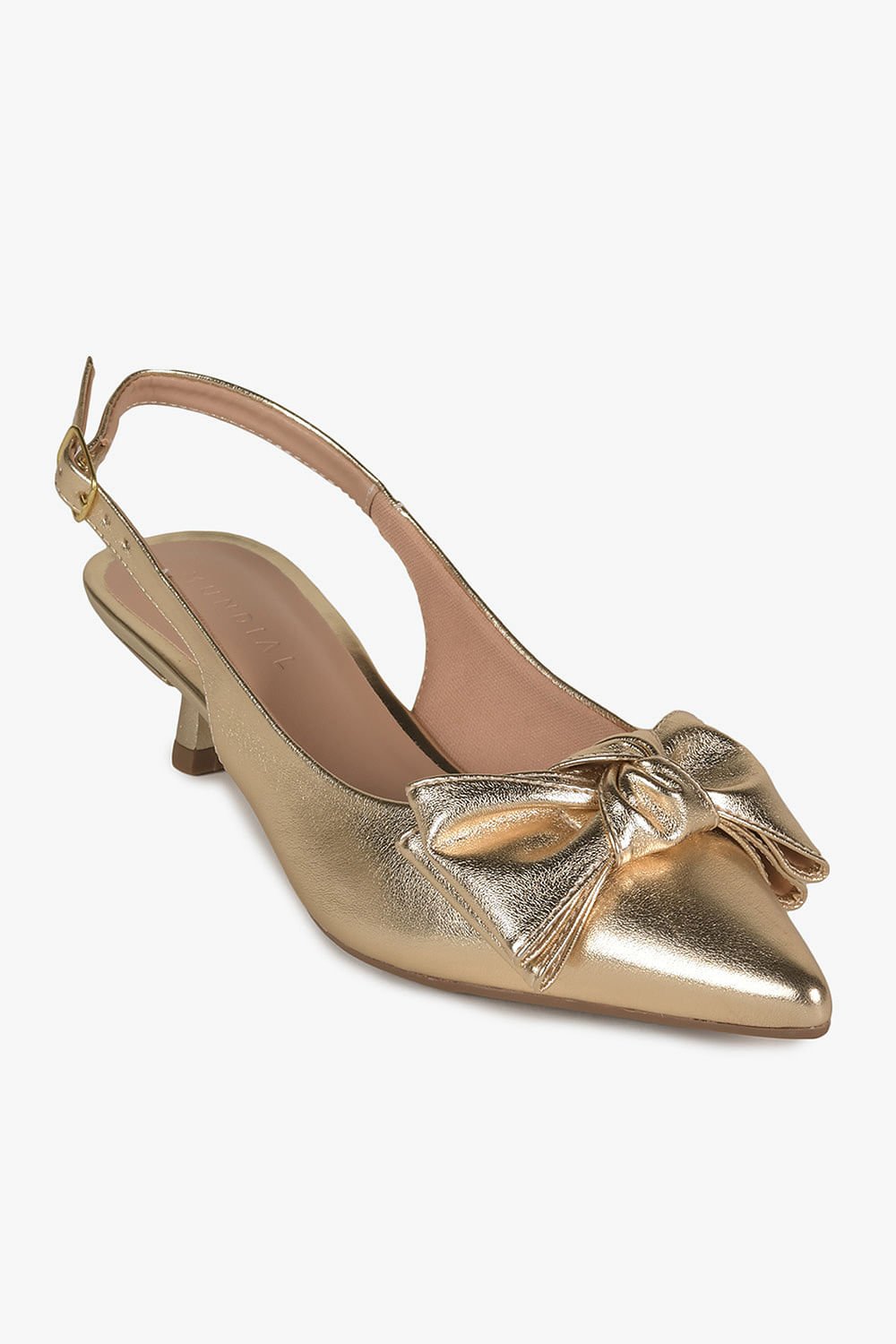 Sapato Feminino Slingback Mundial Olympia Dourado 4