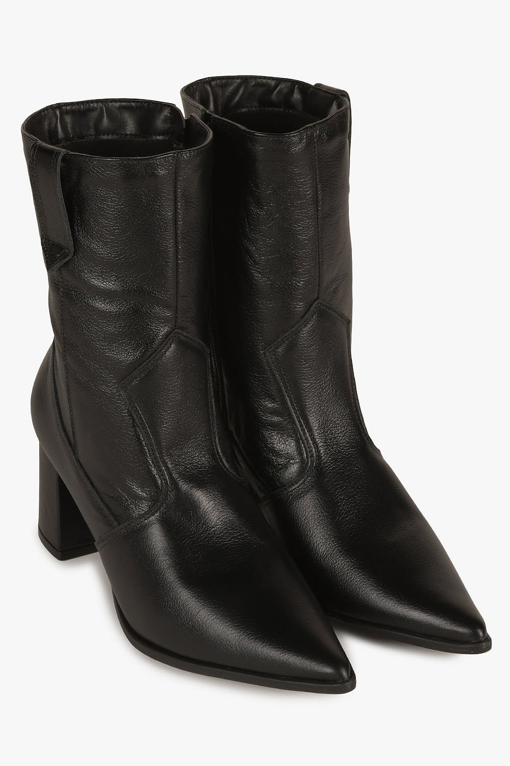 Bota Feminina Cano Médio Mundial Lydian Preto 4