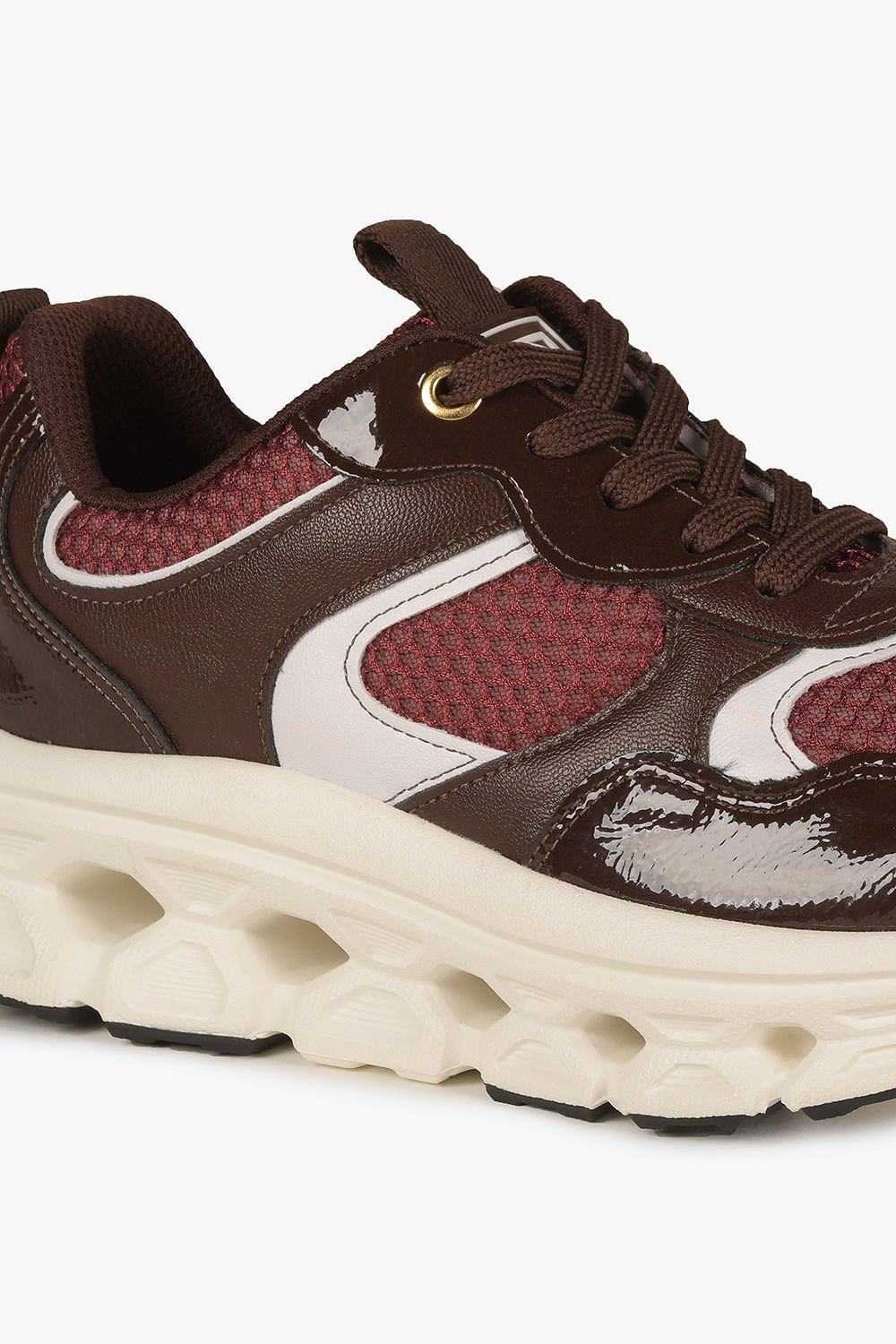 Conforto Feminino Piccadilly Elza Vermelho/Marrom 2