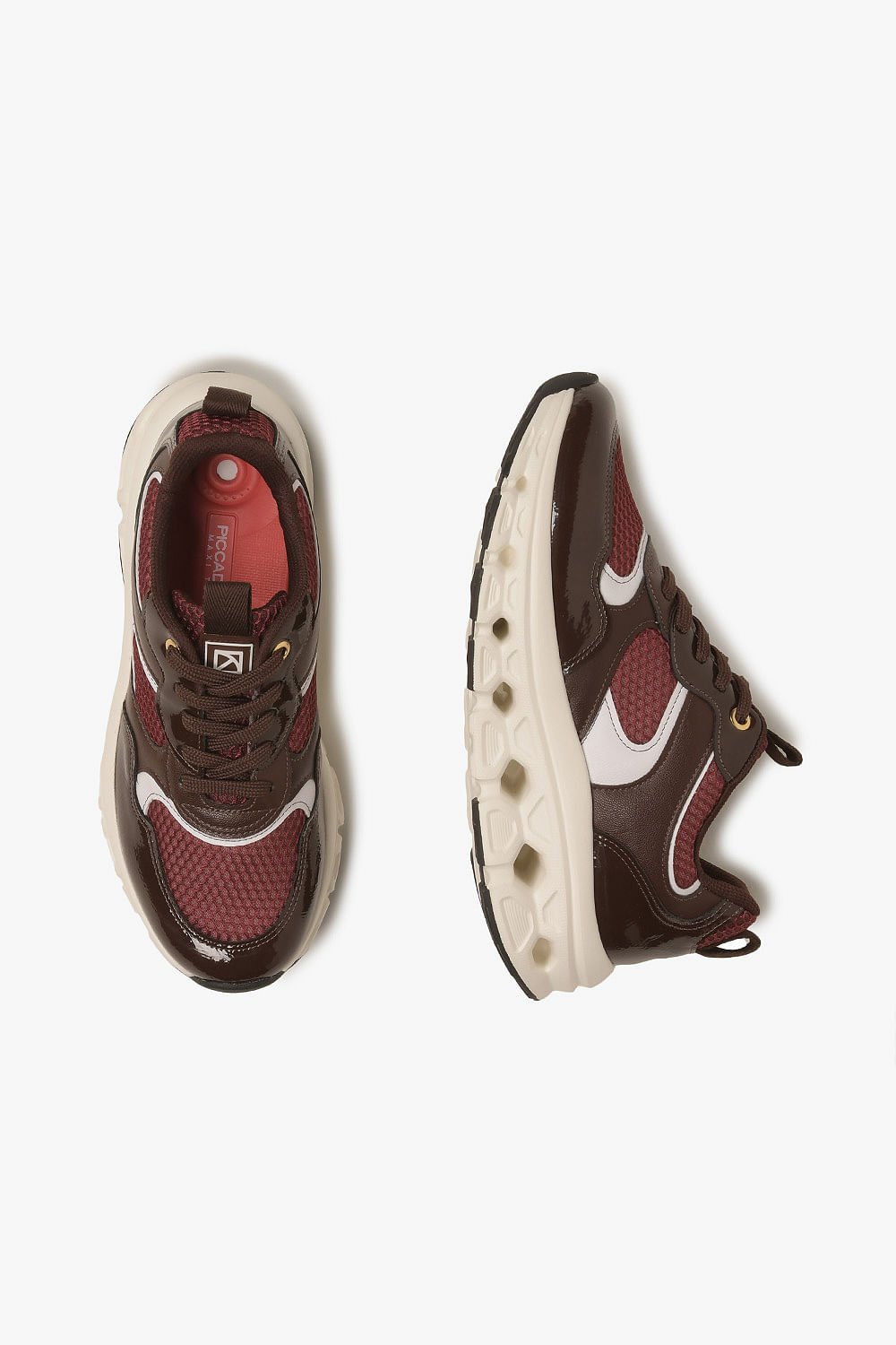 Conforto Feminino Piccadilly Elza Vermelho/Marrom 3