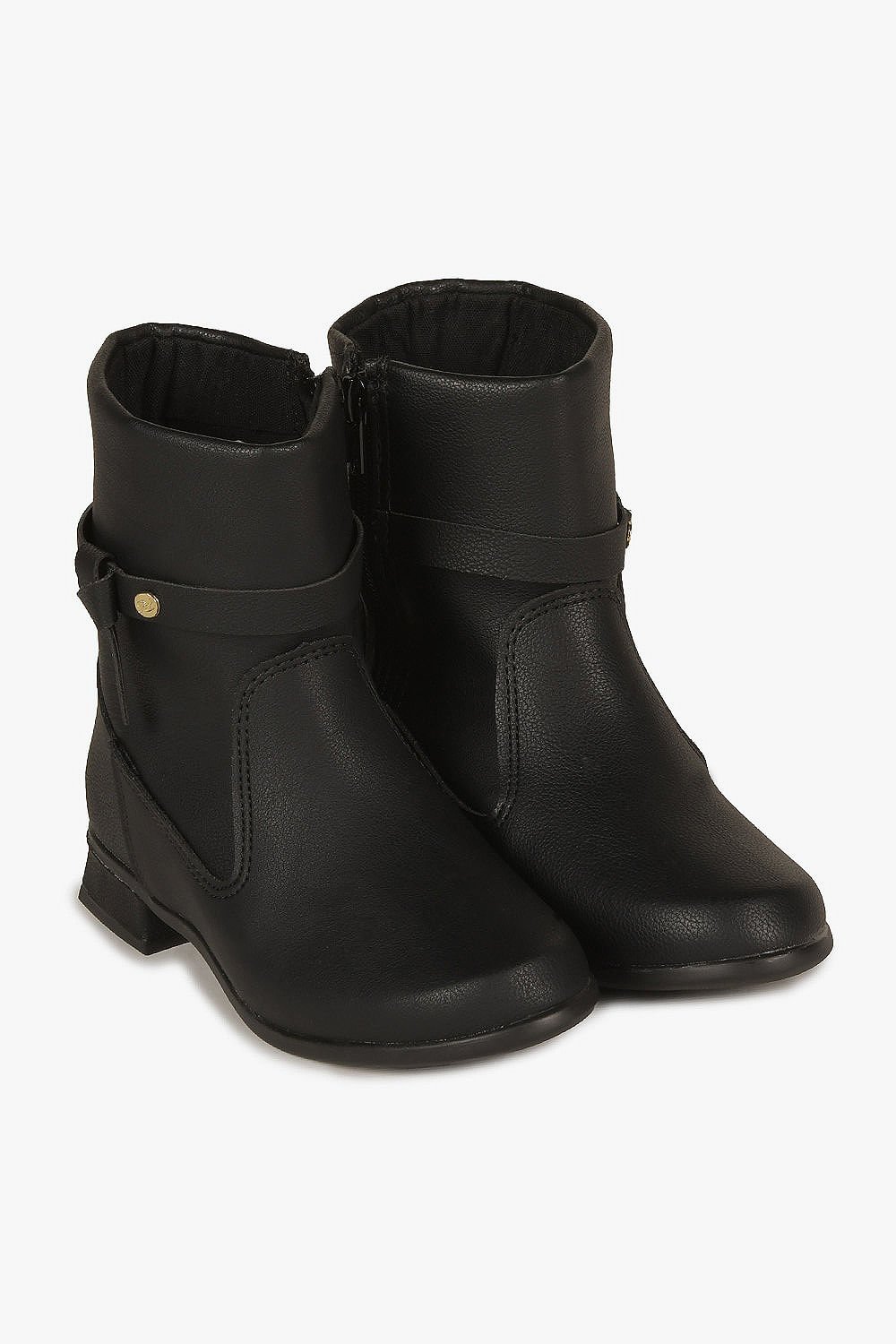 Bota Infantil Cano Curto Mundial Estela Preto 4