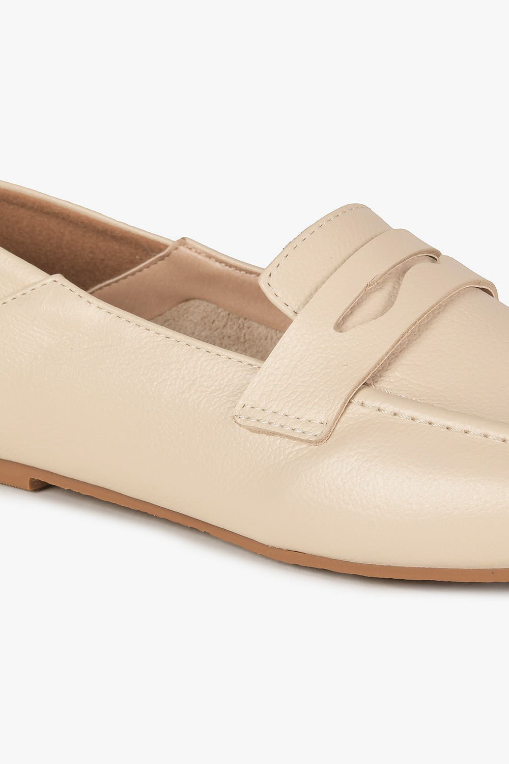 Mocassim Feminino Mundial Leiany Off White 2