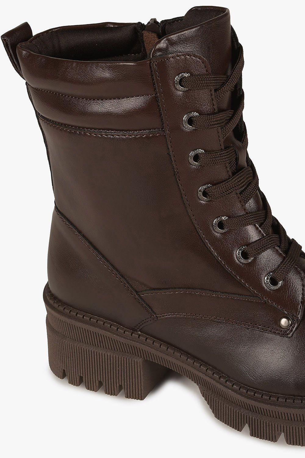 Bota Feminina Coturno Mooncity Abgail Marrom 2
