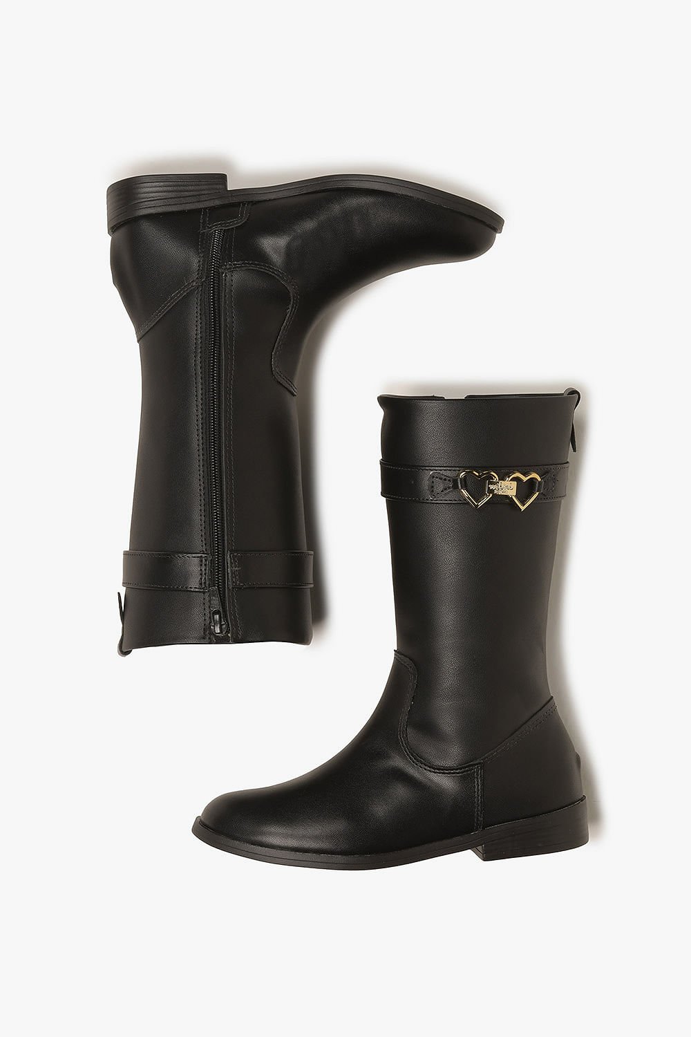 Bota Infantil Cano Alto Mundial Clarinha Preto 3