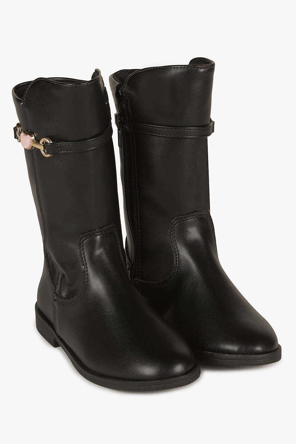 Bota Infantil Cano Alto Mundial Ceila Preto 4