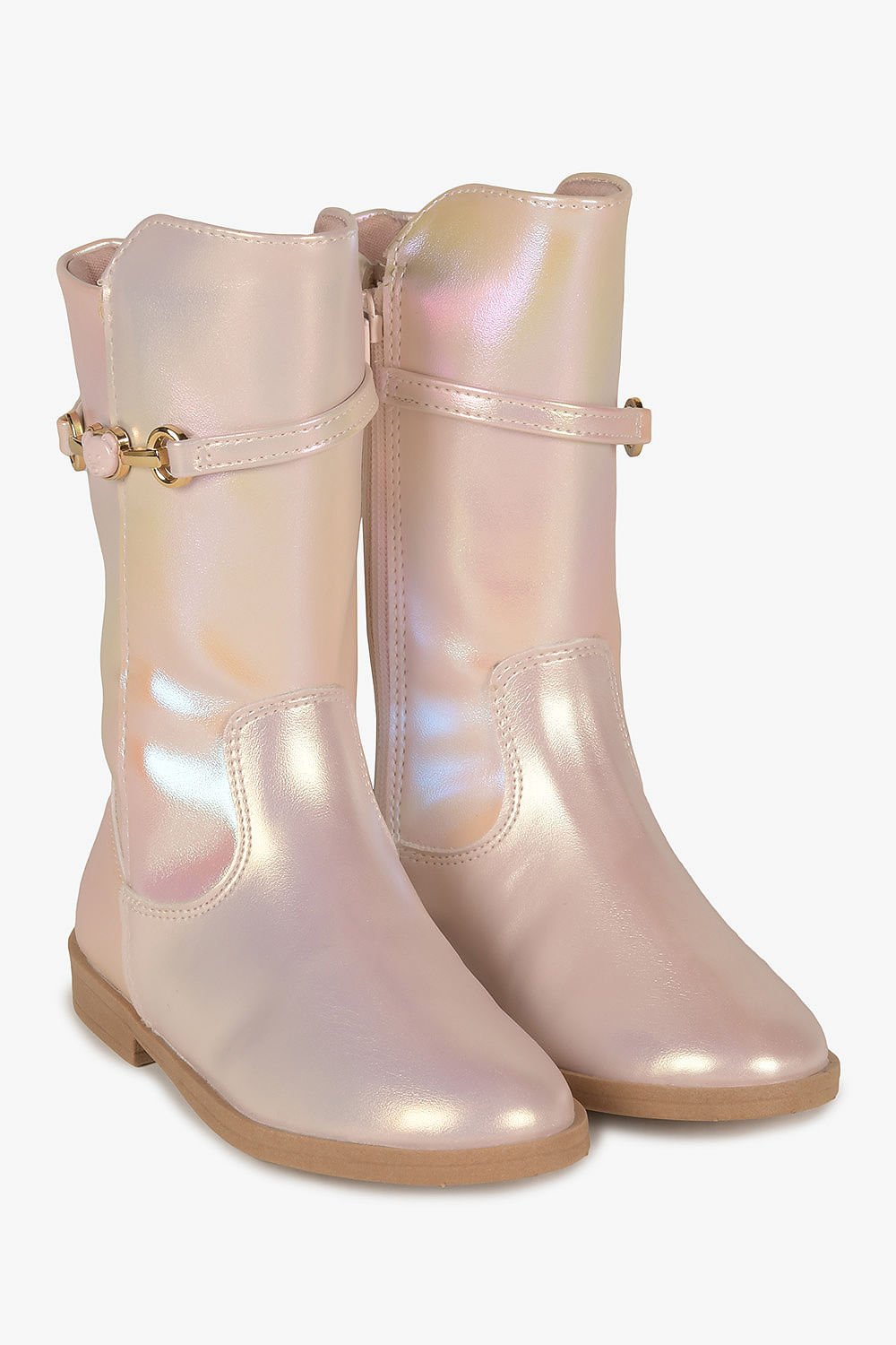 Bota Infantil Cano Alto Mundial Ceila Rosa 4