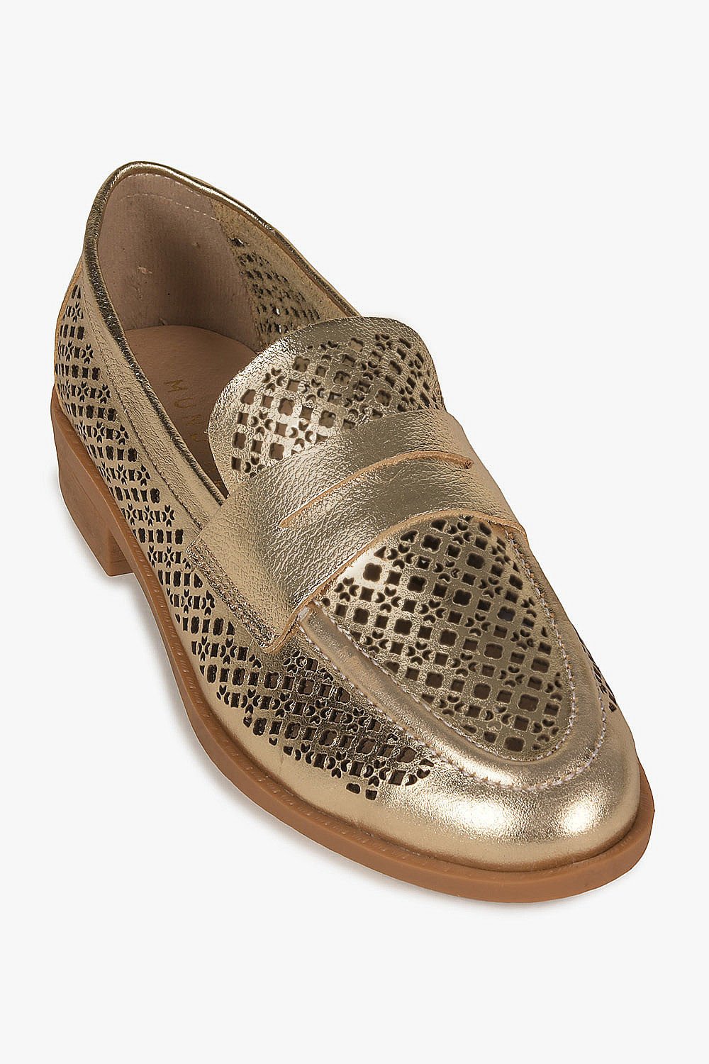 Mocassim Feminino Mundial Alcione Dourado 4