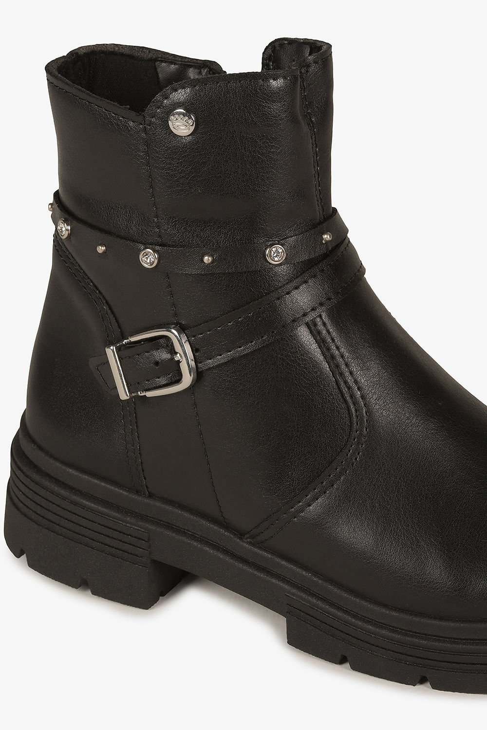 Bota Infantil Coturno Pink Cats Nayara Preto 2