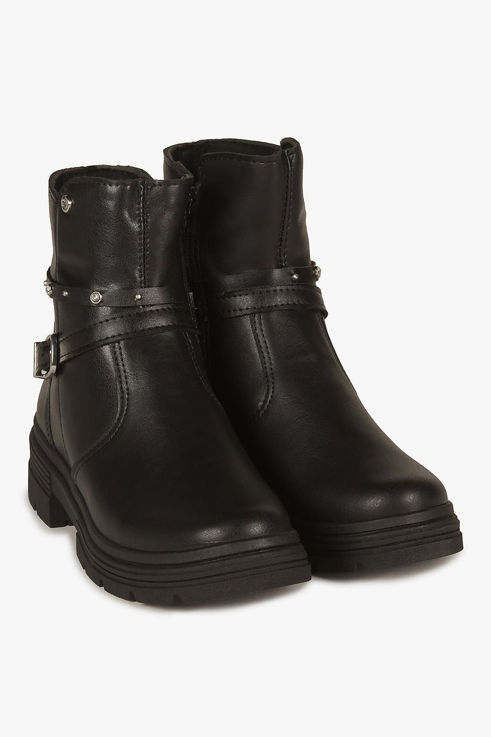Bota Infantil Coturno Pink Cats Nayara Preto 4
