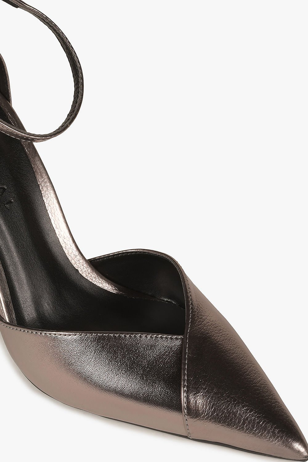 Scarpin Feminino Salto Alto Mundial Ranna Prata Velho 2
