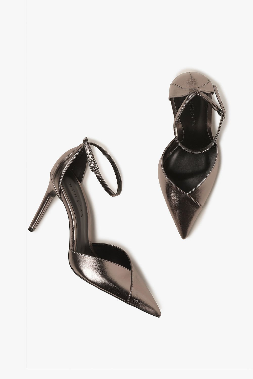 Scarpin Feminino Salto Alto Mundial Ranna Prata Velho 3